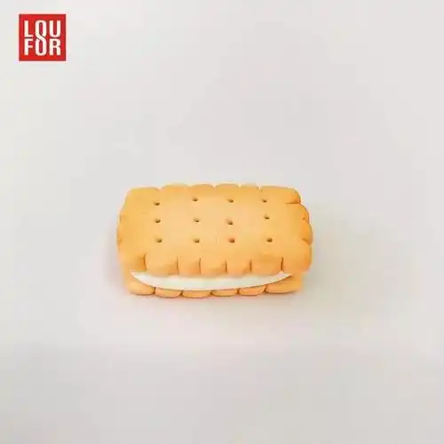 超轻粘土夹心饼干教程图解