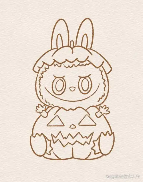 明明是万圣节主题的却让人觉得这么可爱  labubu?