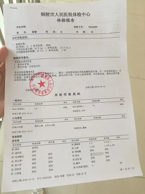 体检报告,求大师指点一下,身体健康状况