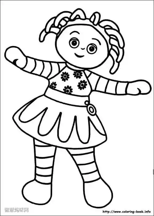 花园宝宝填色图片4