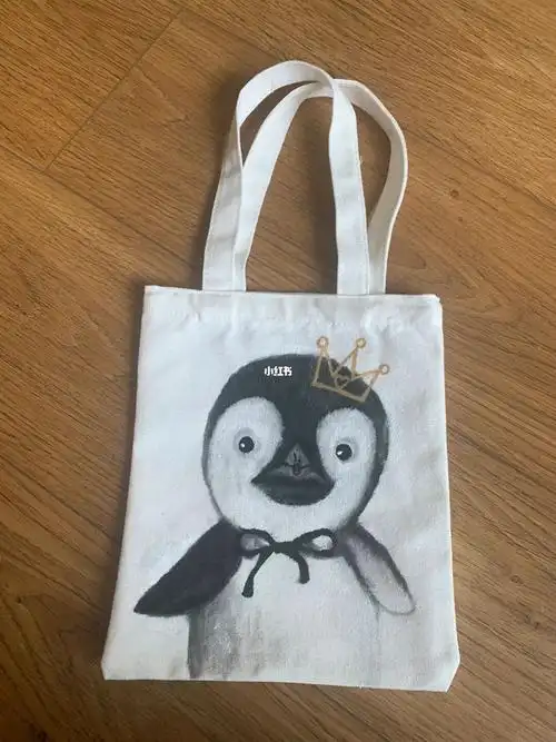 我画了小企鹅帆布包