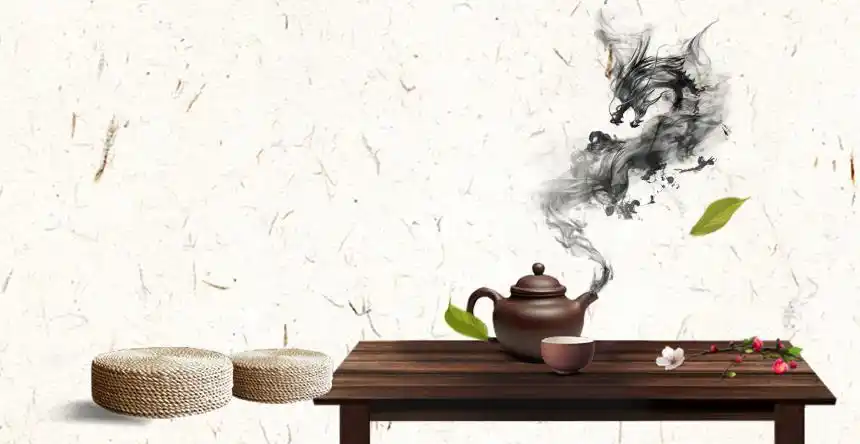 茶道茶具茶文化背景图片