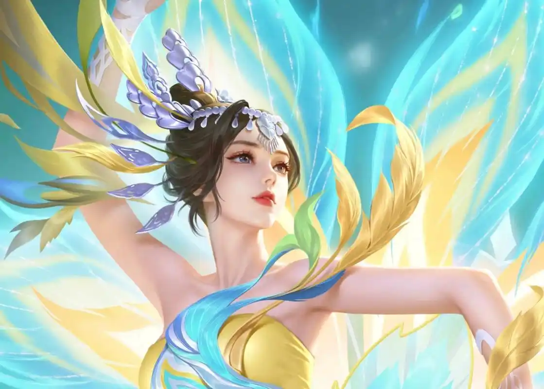 甄姬-至美·化雀舞高清海报(live) 甄姬的新皮肤海报美但是局内技能