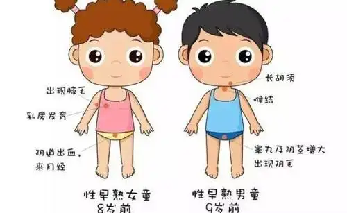 的第二性征是否有发育,并排查一切显而易见的导致性儿童早熟的原因,如