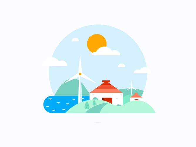 插画练习3-扁平房屋风景|插画|艺术插画|锦小鲤 - 临摹作品 - 站酷 (z