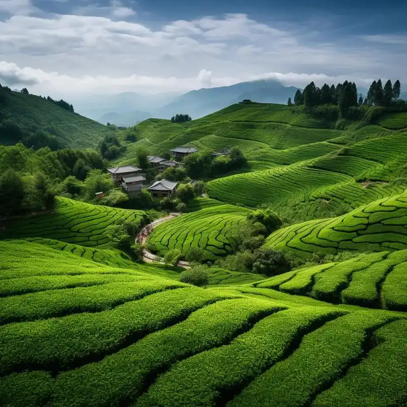 感受生态茶园的生命力,沉浸在茶香的世界!生态茶园是一个充满 - 抖音