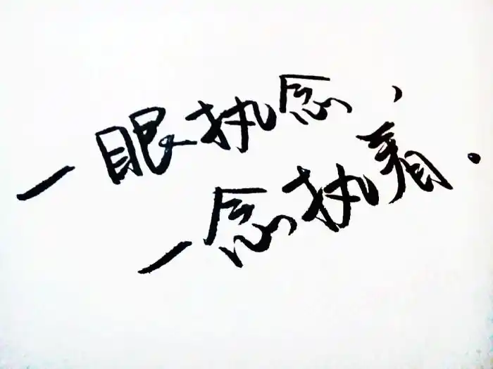 一眼执念,一念执着.