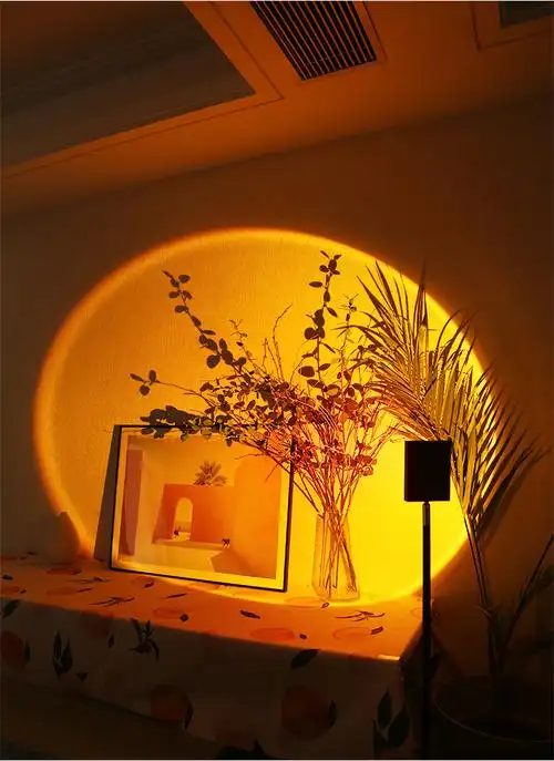 日落灯氛围夕阳灯落日灯卧室摄影拍照投影彩虹网红日不落黄昏多色日落