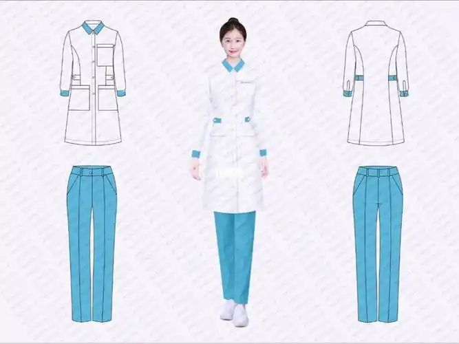 医护工作服口腔科白大褂护士服洗手服制服设计代画服装设计效果图