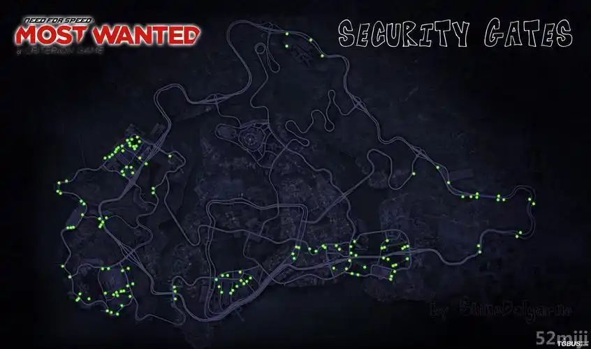极品飞车17:最高通缉闸门位置(地图)