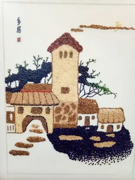 孕期营养与运动五谷杂粮粘贴画