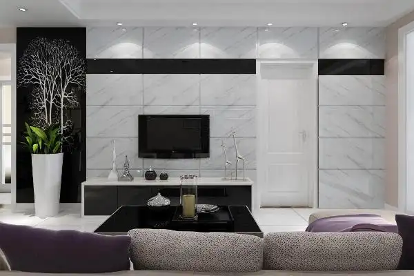 2019带门的客厅电视背景墙图片 创意新颖带门电视墙装修