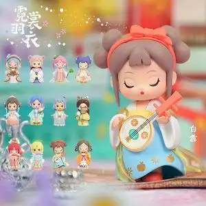 青壹坊霓裳羽衣盲盒可爱国风古风女孩娃娃摆件时尚树脂生日礼物