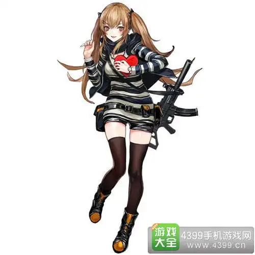 少女前线里4星冲锋枪ump-9的换装皮肤,下面就是ump9我来晚了?