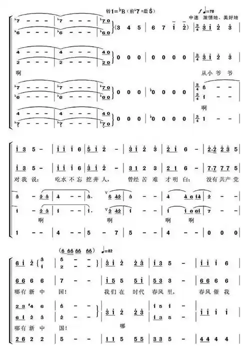 在灿烂的阳光下合唱谱乐谱吉他谱