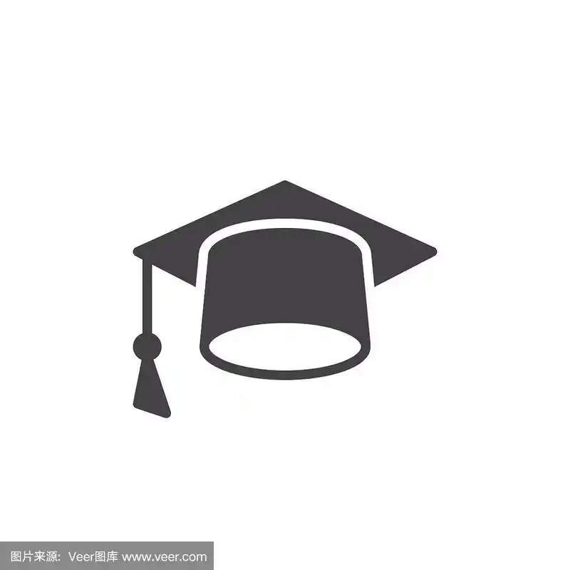 学位帽,绘画插图,充满的,固体,矢量