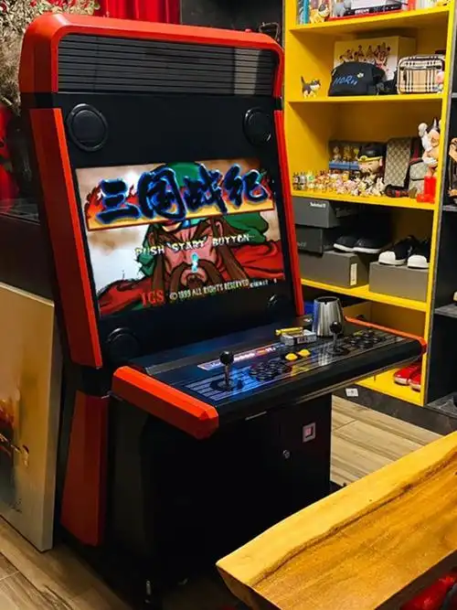 游戏机四人双人拳皇街机双人摇杆网红同款.复古投币家用掌上摇把