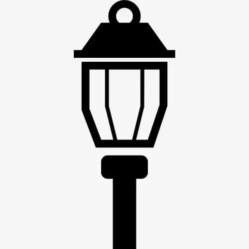 路灯灯复古风格图标