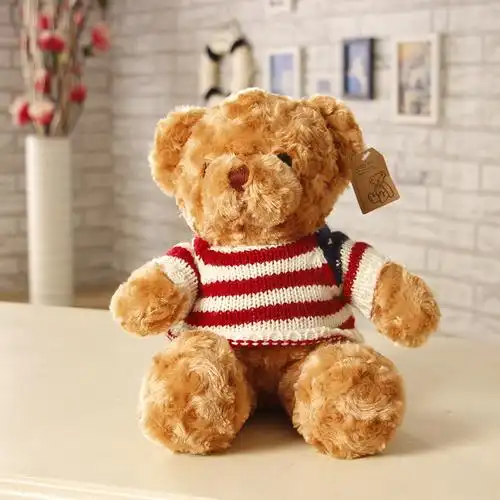 小熊布娃娃毛衣泰迪熊公仔毛绒玩具抱枕熊抱抱熊女生生日礼物