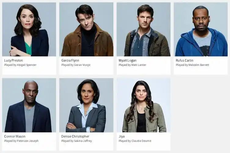 主要演员表(www.nbc.com/timeless/credits/cast)