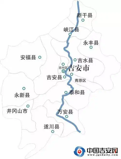 除了"三山",吉安的母亲河———赣江穿城而过,两岸风光逶迤迷人.