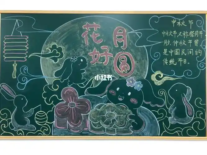 中秋节黑板报