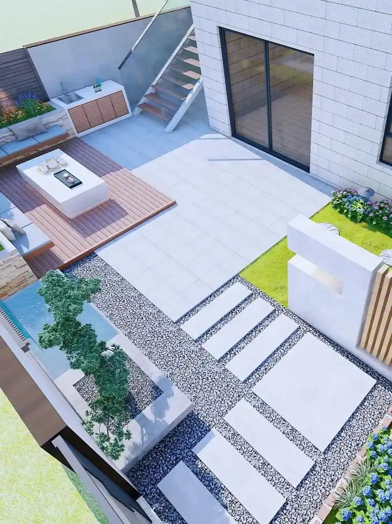 把小院划分多个功能#庭院设计 #花园 #花园生活 #庭院生活 #私家花园