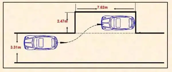 侧方停车长宽多少米