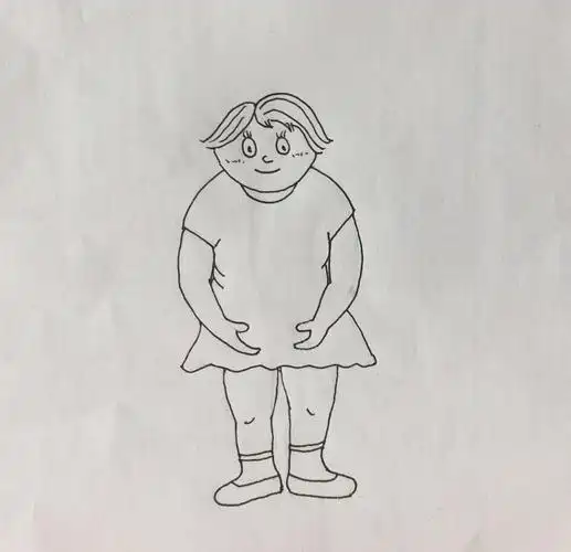 大妈跳舞的简笔画 简笔画图片大全-普车都