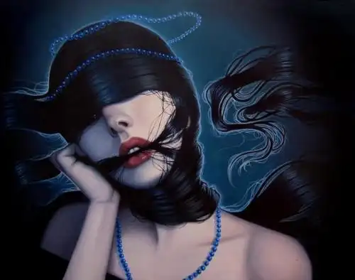 神秘内心世界的探索心灵个性化的女性角色插画艺术捕梦