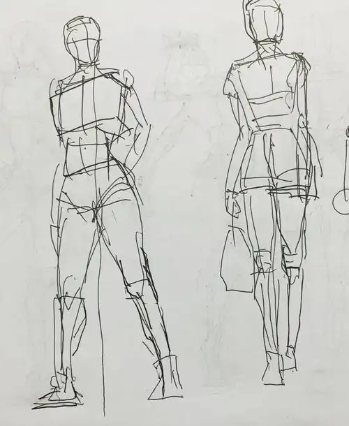 庚子春宅家日课:人体速写