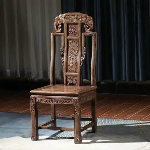 中国风红木餐厅椅仿古椅子红木客厅古典家具实木办公椅定制批发