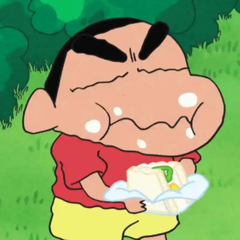 当吃到好吃的东西时,你的表情是不是跟小新的一模一样啊?#动漫 - 抖音