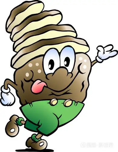 手绘矢量插画的切片马铃薯