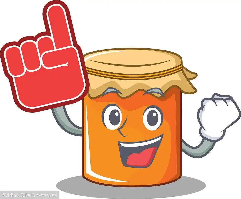 泡沫手指jam吉祥物卡通风格