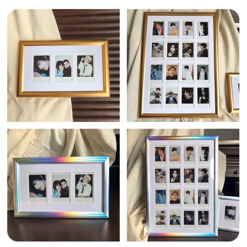 拍立得三寸3寸小卡ins照片相框画框摆台三格相框