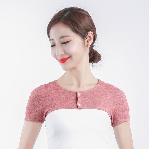 纯棉护肩颈椎坎肩睡觉男女士月子小披肩冬护脖套保暖肩周防寒专用