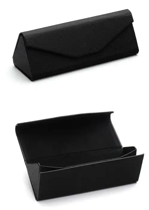 手工眼镜盒 三角折叠眼镜盒 收纳便携太阳镜盒近视镜盒 现货批发