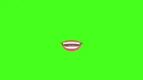 嘴巴绿幕抠像抠图通道舞台背景视频素材