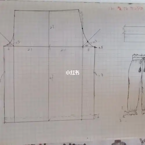 每月手作教程六月儿童花苞防蚊裤制版①