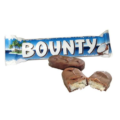 阿穆尔 俄罗斯进口椰蓉夹心巧克力棒bounty朱古力士力架55g