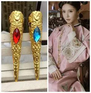 延禧攻略如懿传同款魏璎珞皇后护甲古装宫廷儿童成人cos假指甲套