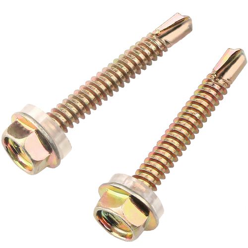 铁彩锌外六角钻尾自攻螺丝燕尾木螺钉彩钢瓦钉钻尾螺丝m4.8/m5