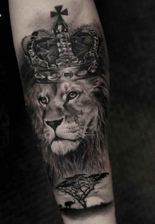 狮子纹身图案大全2