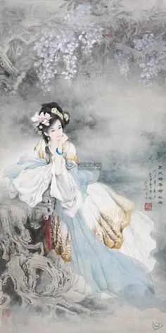 com采集水月10采集到国画许小峰工笔仕女图欣赏 - yanchun3 - 韵美斋