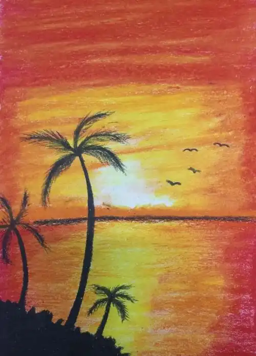 学生作品风景画