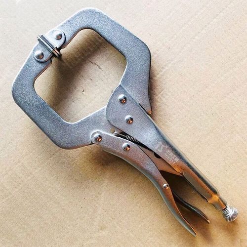 t拓信工具45钢锻打硬度高夹持力强喷砂镀铬防锈c型c型大力钳