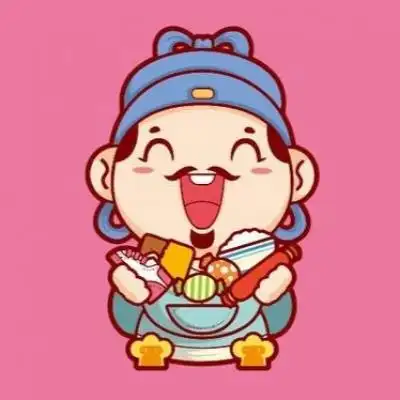 男人专用微信头像招财 卡通财神到