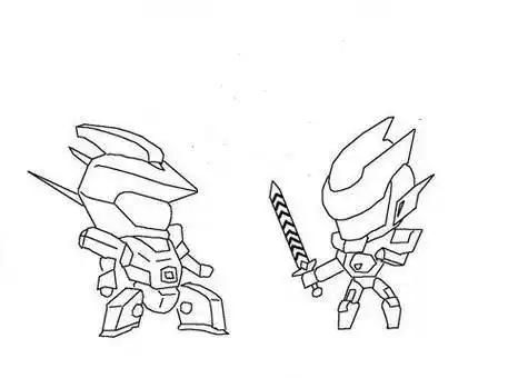 环太平洋机器人简笔画这是一组机甲简笔画的内容,希望能满足您的需求