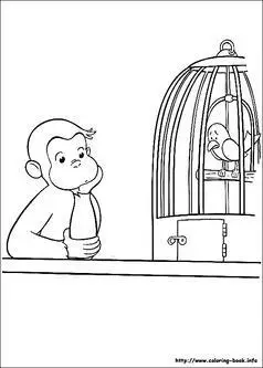 简笔画关在笼子的鸟